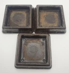 Bassick Nomar Vintage Bakelite Square Caster Cups Lot Of 3. Fixed Price $12.80.