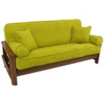 Blazing Needles Solid Microsuede Double Corded 8" 9" Futon Cover Set With 4. Fixed Price $137.99.