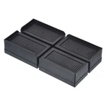 4PCS Furniture Risers 1.5" Rectangle Bed Adjustable Couch Black. Fixed Price $25.34.