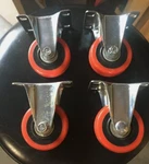 Woodriver Non-swivel With 4 Hole Mounting Plate Caster 3" (shed). Fixed Price $15.00.