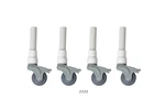 Deluxe 3 Locking Rubber Caster Wheels For Shower & Commode Chairs - Set Of 4. Fixed Price $291.99.