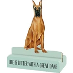 New! Wood Stand Up Shelf Sitter Dog "life Is Better With Great Dane" Decor. Fixed Price $7.99.
