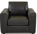 Abbyson Milton Top-grain Leather Armchair Mid-century Modern Grey Club. Fixed Price $408.00.