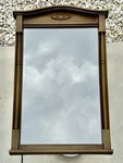 Vintage Federal Style Wood Wall Mirror Floral Medallion Arched Top Columns 24X14. Fixed Price $80.00.