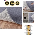 Non Slip Rug Pad Grippers - Square 6X6 Ft, 1/8" Thick, Felt + Rubber Double L.... Fixed Price $99.91.