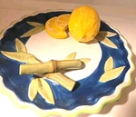 Ganz Bella Casa Orange Ceramic Wall Hanging Plate Kitchen Country Decor. Fixed Price $15.20.