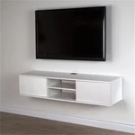 South Shore Agora 56" Wall Mounted Media Console In Pure White. Fixed Price $333.99.