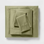 Threshold 400 Thread Count Cotton Sateen 4-PIECE Sheet Set Luxurious. Fixed Price $24.99.