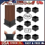 10PCS 1.5"X1.5" (38MMX38MM) Square Chair Leg Tips Caps, Table Covers, Floor. Fixed Price $14.95.