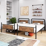 Heavy Duty Metal Bunk Bed Over Twin,convertible To 2 Box Spring. Fixed Price $182.50.