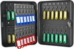 Key Cabinet Wall Mount, 48 Hooks & Tags, Storage Lock Box, Steel Security. Fixed Price $30.99.