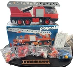 Vntg Playmobile Fire Truck Ladder W/ Sealed Accessories Set #3525 Nos 1983. Fixed Price $72.00.