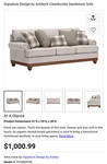 Sofa Loveseat Set Gray Stone From Ashley Signature. Brand New Never Sat. Fixed Price $1300.00.
