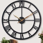 30" Oversized Metal Wall Clock With Big Roman Numerals For Home Decor. Fixed Price $149.99.