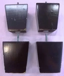 Wood Sofa Square Tapered Pyramid Replacement Furniture Set 4. Fixed Price $18.00.