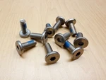 New (set Of 10) Stainless Steel M6 12X15 Mm Hex Screw Flat Disc Bolt Ikea. Fixed Price $12.99.