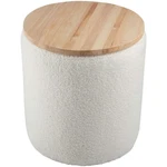 Lavish Home Storage Ottoman - Teddy Fabric Upholstered With Wood Top .... Fixed Price $119.37.