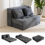 Maxyoyo Convertible Sofa Bed, Fold Out Loveseat Sleeper Twin, Dark Grey. Fixed Price $197.02.