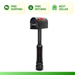 Madison Mailbox And Post Kit, Black. Fixed Price $56.24.