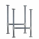 1 In. Heavy Duty Round Flange Pipe Desk Legs - 2 Pack. Fixed Price $90.25.