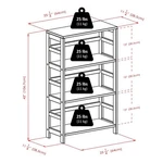 Winsome Capri 7-PIECE Solid Wood Storage Set With Baskets Espresso/black. Fixed Price $187.33.