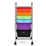 Costway 6 Drawer Rolling Storage Cart Tools Scrapbook Paper Office Organizer. Fixed Price $49.99.