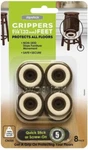 Slipstick CB325 Non Furniture Feet Floor Protectors W/ Rubber Grip Set Of 8. Fixed Price $12.00.