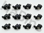 139199 12 Ikea Komplement Pax Wardrobe Shelf Support/plug/pins/brackets -black. Fixed Price $9.99.