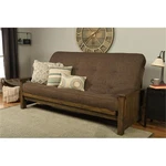 Pemberly Queen-size Wood Futon-linen Cocoa Brown Mattress. Fixed Price $1028.73.