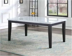 Steve Silver Furniture Sterling 66 X 38 30" Rectangle Dining Table White Black. Fixed Price $150.00.