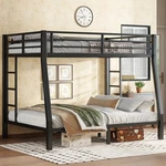 Metal Full Over Queen Bunk Bed Teens Adults Space Saving No Box Spring Needed. Fixed Price $249.99.