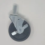 5 Inch Solid Poly Wheel Swivel Brake 7/8 Stem W/cross-hole Caster BD1. Fixed Price $15.95.