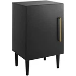 Crosley Furniture Everett Wood Record Player Stand In Matte Black. Fixed Price $195.99.