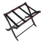 Antique Walnut Luggage Rack Foldable Storage Durable Guest Room 75 Lbs Capacity. Fixed Price $62.49.