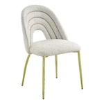 Acme Furniture Fadri 19" Hollow Back Fabric Side Chairs In White/gold (set Of 2). Fixed Price $685.63.