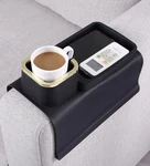 Couch Cup Holder Tray, Elimiko Silicone Anti-spill And Anti-slip Recliner Table. Fixed Price $32.95.