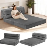 Folding Mattress Size, 3 1 Convertible Sofa Bed Out Couch Full Grey. Fixed Price $148.58.