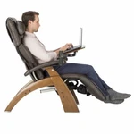 Human Touch PC-600 Supreme Premium Leather Perfect Chair Recliner + Laptop Desk. Fixed Price $4898.00.