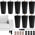 Set 8 Furniture Legs 6 Inch Square Solid Wood Couch Replacement Sofa. Fixed Price $54.30.