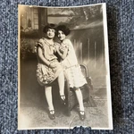 Antique Photograph 5X7 Flapper Girls Sisters Wicker Chair. Fixed Price $5.99.