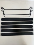 5X Middle Atlantic Flat Black Filler Panel Set 1U FEB1 + 3X Random Lbp Lace Bars. Fixed Price $31.29.