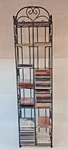180 Cd Steel Wire Retro Storage Tower Huge 46.5" Tall Grey Metal Shelf. Fixed Price $55.00.