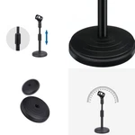2 Pcs Adjustable Desktop Microphone Stand Mini Round Base Foldable Clip. Fixed Price $9.59.