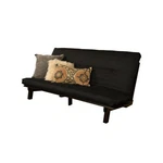Kodiak Furniture Carson Wood Futon Java Brown Finish W/ Twill Black Mattress. Fixed Price $384.27.