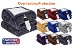 Electric Heated Throw Blanket 50X60 Flannel Sherpa 10 Levels Auto Shut Off. Fixed Price $44.89.