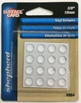 Shepherd 9964 3/8" Clear Self-adhesive Round Vinyl Pads/bumpers (set Of 16). Fixed Price $8.29.