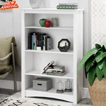 Wood Media Storage Cabinet Cd Dvd Vhs Movie Organizer Bookshelf Office White. Fixed Price $182.88.
