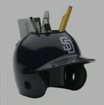 San Diego Padres Mlb Schutt Mini Baseball Batter's Helmet Desk Caddy. Fixed Price $19.95.
