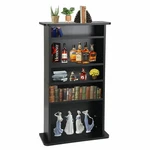 Dvd Cd Multimedia Cabinet Storage Adjustable 5 Layers Book Shelf Tower. Fixed Price $30.59.