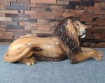 Vintage Mid Century Ceramic Lion Sculpture Statue 2FT Long Made Italy Rare. Fixed Price $250.00.